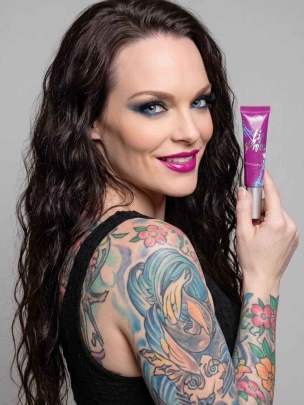 Modelrock Graffiti Lip Paint Don’t Panic Glossy Purple Liquid Lipstick Sz 10mL